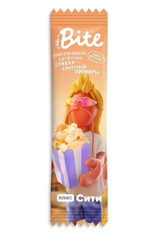 ЭКО-ПРОДУКТЫ Батончик протеиновый Bite ПлюсСити «Сладко-соленый попкорн» 40г #1187710