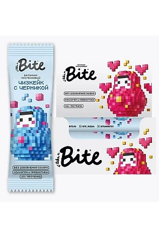 ЭКО-ПРОДУКТЫ Батончик протеиновый Bite Матрёшка «Чизкейк с черникой» 40г #1187714