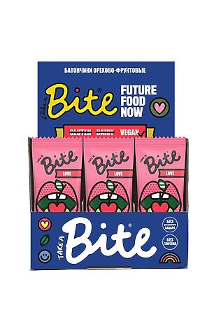 ЭКО-ПРОДУКТЫ Батончик Bite 'LOVE' вишня и миндаль 45г #1187722