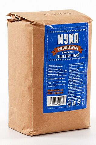 ЭКО-ПРОДУКТЫ Мука пшеничная хлебопекарная 2 сорта 1кг #1187739