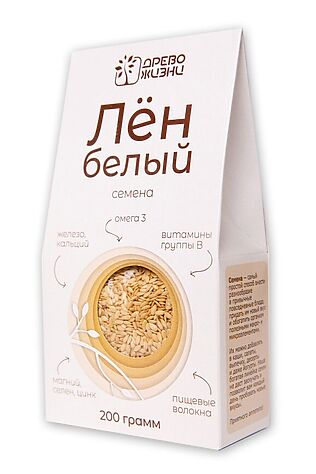 ЭКО-ПРОДУКТЫ Лён белый семена 400г #1187745