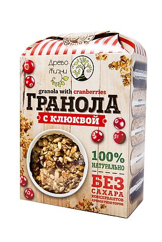 ЭКО-ПРОДУКТЫ Гранола Клюква 400г #1187748