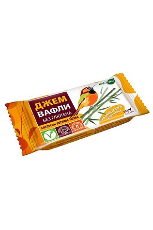 ЭКО-ПРОДУКТЫ Вафли джем Апельсин, абрикос, тыква, без глютена 21г #1187768