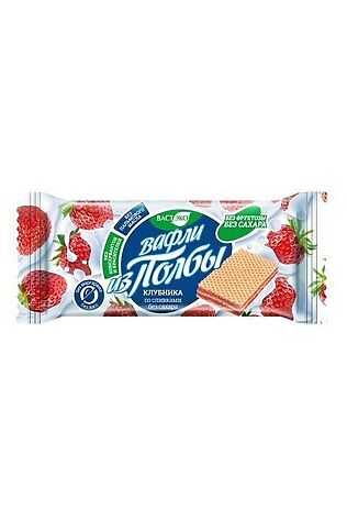 ЭКО-ПРОДУКТЫ Вафли из Полбы Клубника со сливками, без сахара 25г #1187771