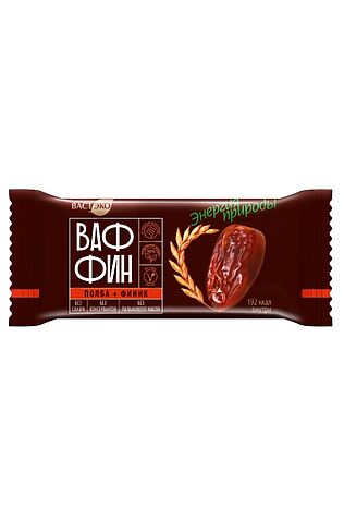 ЭКО-ПРОДУКТЫ Ваффин из полбы 'Финик в горьком шоколаде' без сахара 50г #1188755