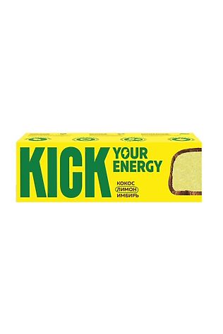 ЭКО-ПРОДУКТЫ Батончик 'KICK energy' кокос с лимоном и имбирем 45 #1188779