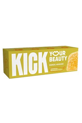 ЭКО-ПРОДУКТЫ Батончик 'KICK beauty' кокос-ананас, коллаген и витамины без сахара 38г #1188782