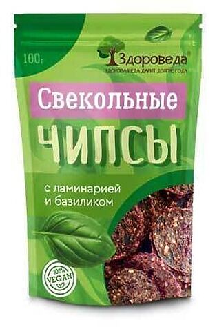 ЭКО-ПРОДУКТЫ Чипсы свекольные с ламинарией и базиликом 100г #1189283