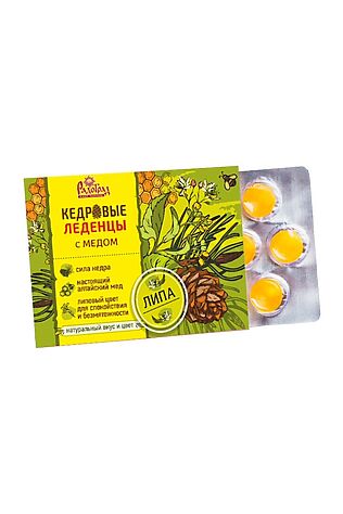 ЭКОПРОДУКТЫ Леденцы медово-кедровые с липой 6*3,2г #1189579