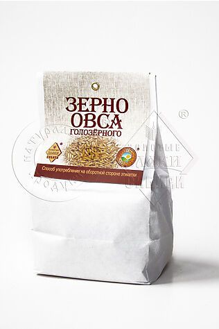 ЭКО-ПРОДУКТЫ Овёс зерно голозерный крафт 500г #1189779