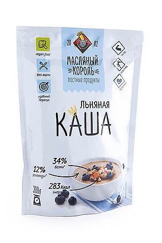 ЭКО-ПРОДУКТЫ Каша льняная без добавок дой-пак 300г #1189784