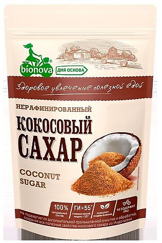 ЭКО-ПРОДУКТЫ Сахар кокосовый органический 200г  #1189796