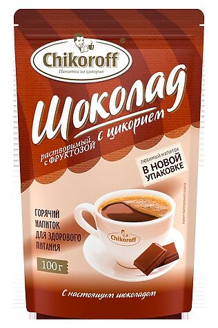 ЭКО-ПРОДУКТЫ Цикорий растворимый 'Шоколадный' chikoroff 100г #1189809