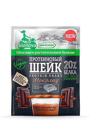 ЭКО-ПРОДУКТЫ Шейк протеиновый с Шоколадом 'Bionova' 25г #1189813