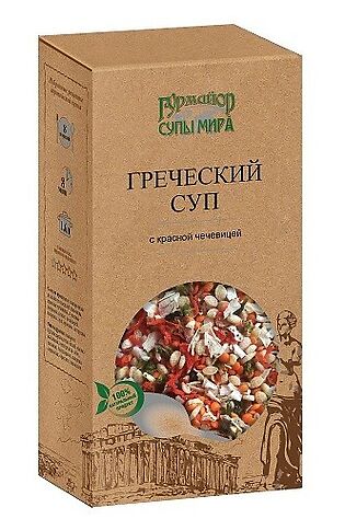 ЭКО-ПРОДУКТЫ Суп Греческий с красной чечевицей 210г #1189855