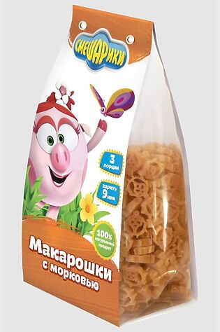 ЭКО-ПРОДУКТЫ Макароны детские 'Смешарики' с Морковью 250г #1189859