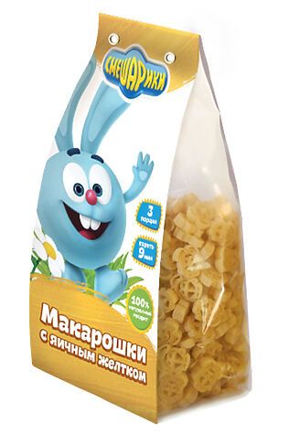 ЭКО-ПРОДУКТЫ Макароны детские 'Смешарики' с Яичным Желтком 250г #1189861