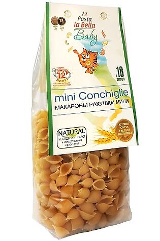 ЭКО-ПРОДУКТЫ Макароны детские 'Ракушки мини' 300г #1189863