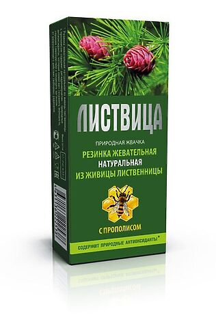 ЭКО-ПРОДУКТЫ Смолка жевательная с прополисом (лиственничная) 0,8г #1190347