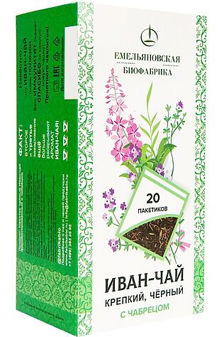 ЭКО-ПРОДУКТЫ Иван-чай с чабрецом ферментированный, пакетик 20*1,5г  #1190509