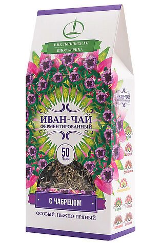 ЭКО-ПРОДУКТЫ Иван-чай с чабрецом ферментированный, пачка 50г #1190517