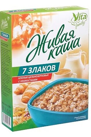 ЭКО-ПРОДУКТЫ Каша живая 'Vita' '7 злаков' МИКС цельнозерновые с проростками 300г #1190532