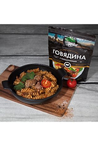 ЭКО-ПРОДУКТЫ Говядина с макаронами, реторт-пакет 250г #1190798