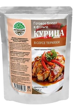 ЭКО-ПРОДУКТЫ Курица терияки, реторт-пакет 250г #1190804
