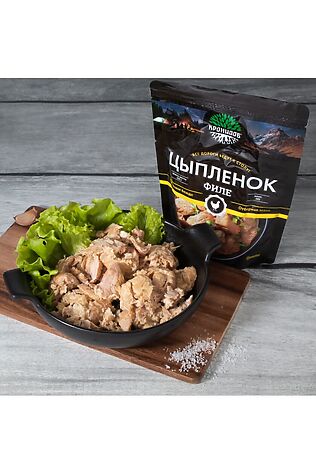 ЭКО-ПРОДУКТЫ Цыпленок филе в собственном соку, реторт-пакет 250г #1190806