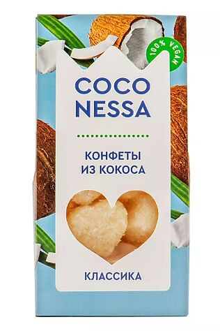 ЭКО-ПРОДУКТЫ Конфеты кокосовые 'Классика' Coconessa 90г #1190830