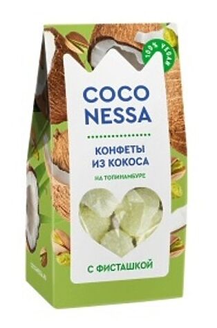 ЭКО-ПРОДУКТЫ Конфеты кокосовые 'Фисташка' Coconessa 90г #1190832