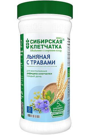 ЭКО-ПРОДУКТЫ Клетчатка льняная с Травами 280г #1190905