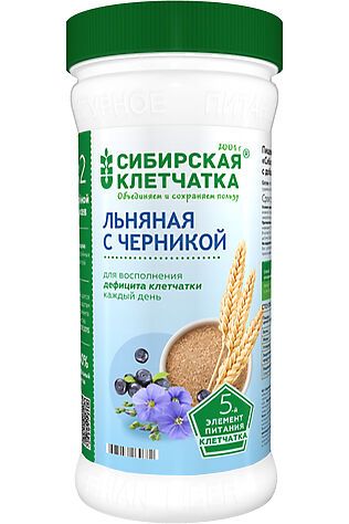 ЭКО-ПРОДУКТЫ Клетчатка льняная с Черникой 280г #1190907