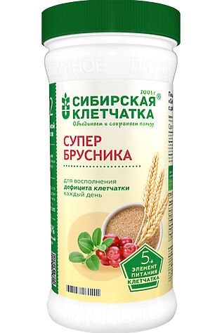 ЭКО-ПРОДУКТЫ Клетчатка пшеничная Супербрусника 280 г #1190920