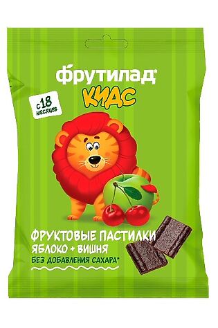 ЭКО-ПРОДУКТЫ Пастила 'Фрутилад KIDS' Яблоко-Вишня детская ш\б 30г #1190985