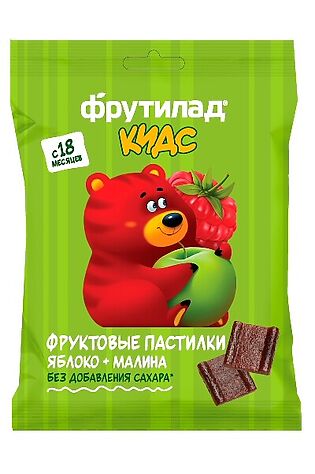 ЭКО-ПРОДУКТЫ Пастила 'Фрутилад KIDS' Яблоко-Малина детская ш\б 30г #1190986