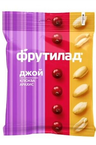 ЭКО-ПРОДУКТЫ Смесь фруктово-ореховая 'Джой' (цукаты клюквы, арахис ) 45г #1190990