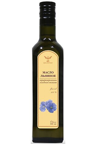 ЭКО-ПРОДУКТЫ Масло Льняное, нерафинированное, стекло 500мл #1191094