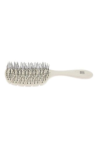 KRISTALLER Dewal Beauty Щетка для волос продувная с нейлоновым штифтом / Eco-Friendly DBEF1-Beige, листик, бежевый #1193469