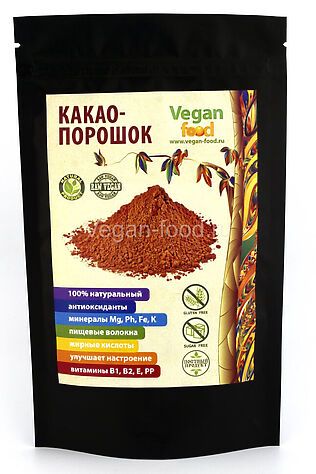 ЭКОПРОДУКТЫ Какао-порошок натуральный 100г #1193662