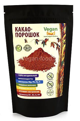 ЭКО-ПРОДУКТЫ Какао-порошок натуральный 200г #1193663