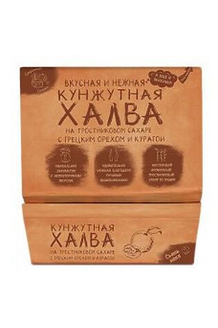 ЭКО-ПРОДУКТЫ Халва кунжутная с грецким орехом и курагой 290г #1193671