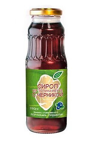 ЭКО-ПРОДУКТЫ Сироп топинамбура с черникой 330г #1193682