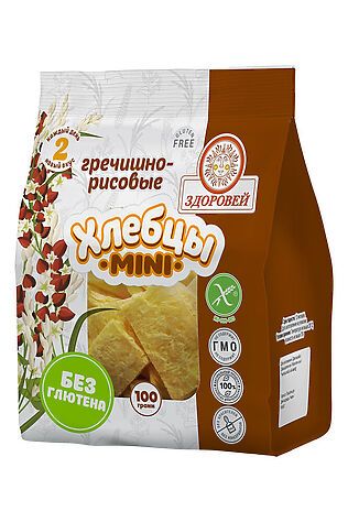 ЭКО-ПРОДУКТЫ Завтрак сухой 'Хлебцы хрустящие гречишно-рисовые МИНИ' 100г #1193725