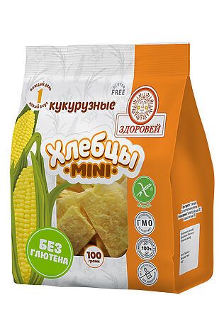 ЭКО-ПРОДУКТЫ Завтрак сухой 'Хлебцы хрустящие кукурузные МИНИ' 100г #1193726