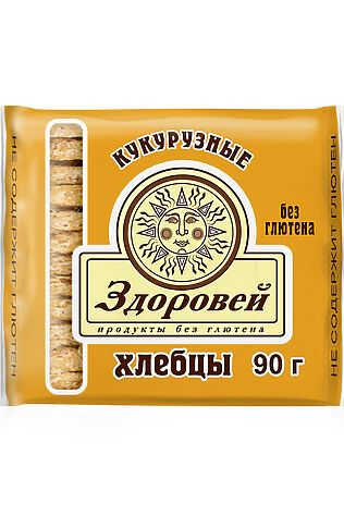 ЭКО-ПРОДУКТЫ Завтрак сухой 'Хлебцы хрустящие кукурузные' 90г #1193728