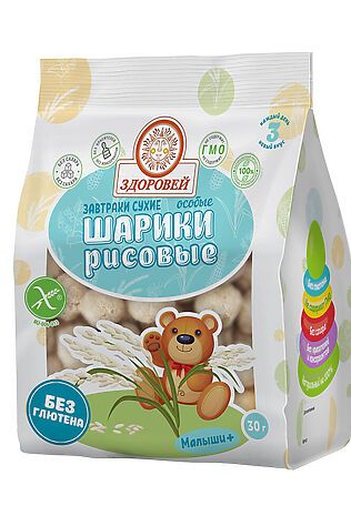 ЭКО-ПРОДУКТЫ Завтрак сухой 'Шарики особые рисовые' 30г #1193735