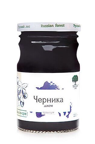 ЭКО-ПРОДУКТЫ Джем Черника (премиум, 50% ягод) 220г #1193755