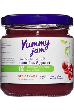 ЭКО-ПРОДУКТЫ Джем Вишнёвый, низкокаллорийный Yummy 200г #1193786