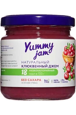 ЭКО-ПРОДУКТЫ Джем Клюквенный, низкокаллорийный Yummy 200г #1193789
